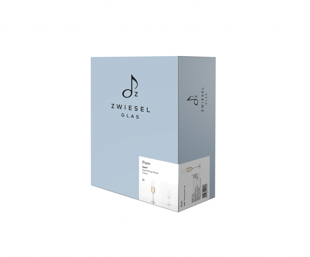 Zwiesel Glas Pure Champagneflûte met MP 7 - 0.215 Ltr - Geschenkverpakking 2 glazen - Afbeelding 3